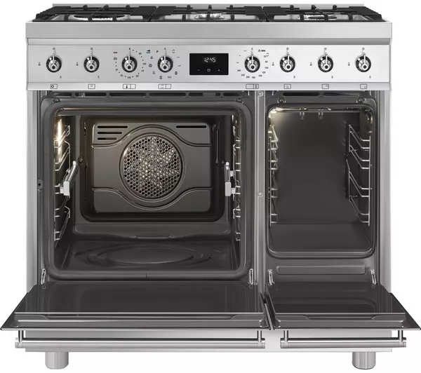 SMEG C92GPX2 90 cm Dual Fuel Range Cooker - Stainless Steel