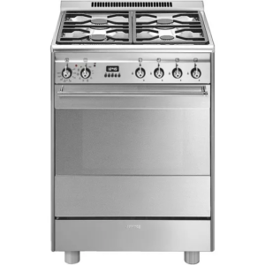 SMEG SUK61PX8 60 cm Dual Fuel Cooker - Stainless Steel