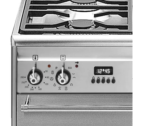 SMEG SUK61PX8 60 cm Dual Fuel Cooker - Stainless Steel