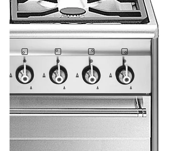 SMEG SUK61PX8 60 cm Dual Fuel Cooker - Stainless Steel