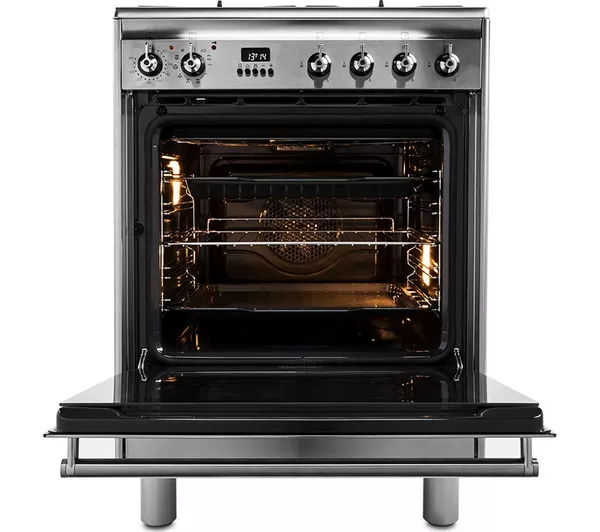 SMEG SUK61PX8 60 cm Dual Fuel Cooker - Stainless Steel