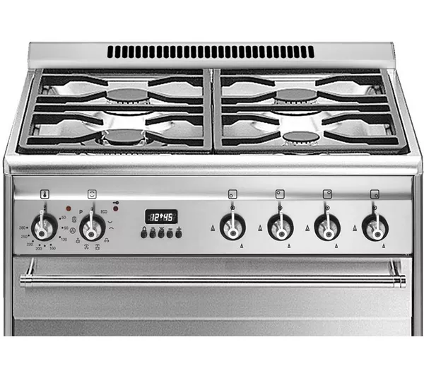 SMEG SUK61PX8 60 cm Dual Fuel Cooker - Stainless Steel
