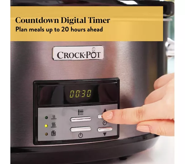 CROCK-POT CSC063 Slow Cooker - Stainless Steel
