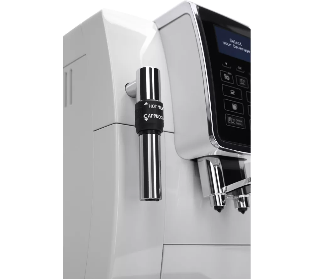 DELONGHI Dinamica ECAM 350.35.W Bean to Cup Coffee Machine - White