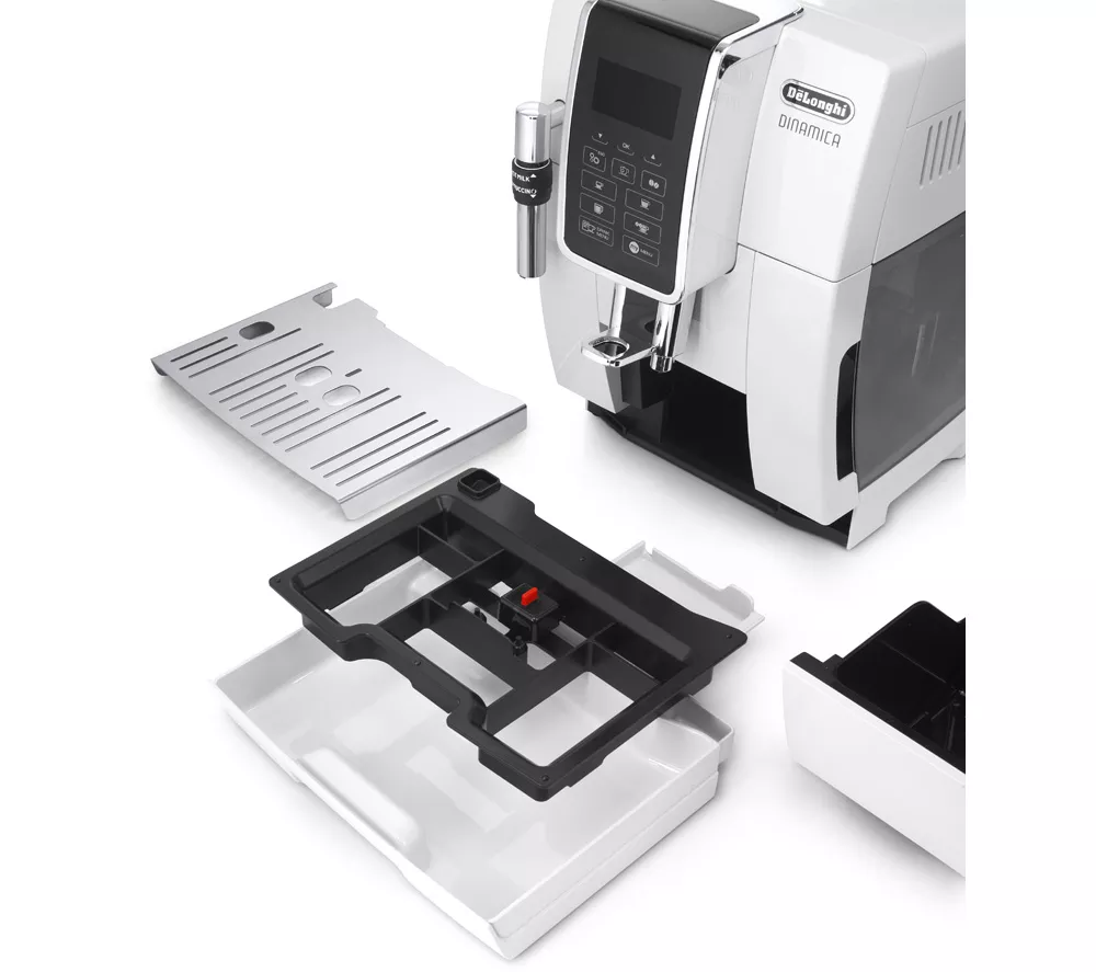 DELONGHI Dinamica ECAM 350.35.W Bean to Cup Coffee Machine - White