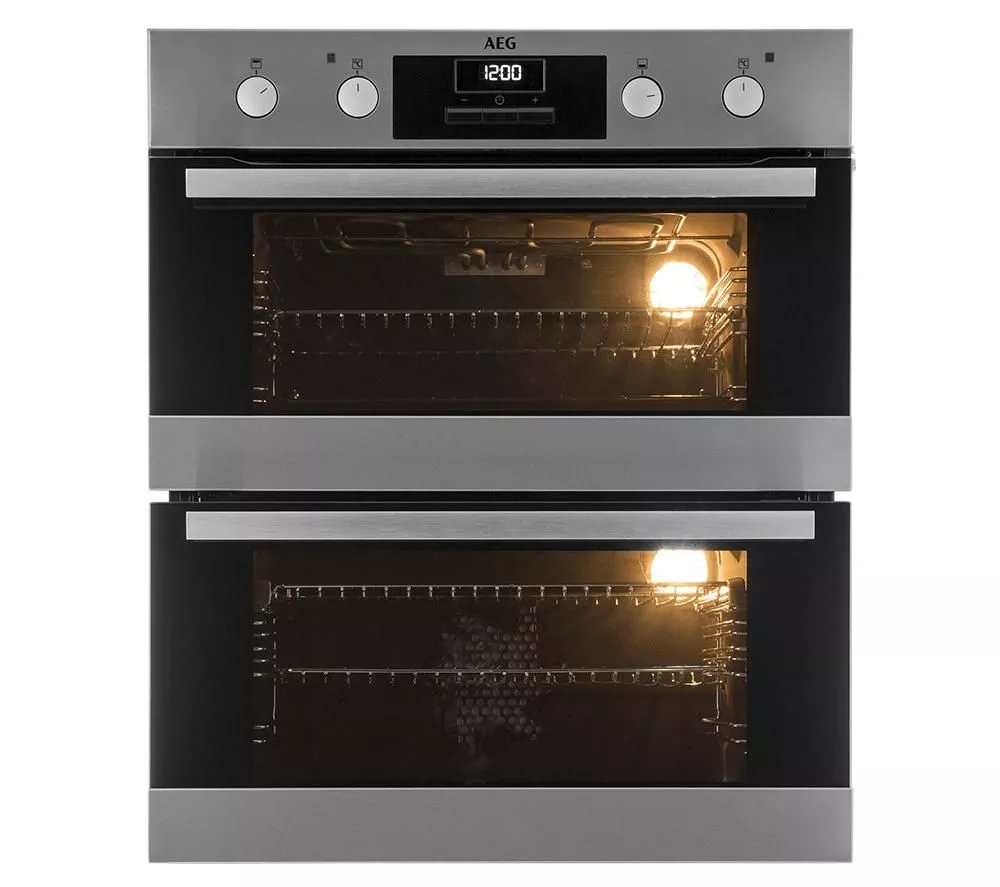AEG SurroundCook DUB331110M Electric Built-under Double Oven - Stainless Steel