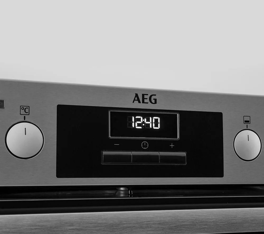 AEG SurroundCook DUB331110M Electric Built-under Double Oven - Stainless Steel