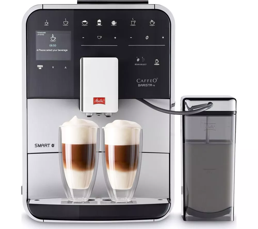 MELITTA Caffeo Barista TS F85 0-101 Smart Bean to Cup Coffee Machine - Silver