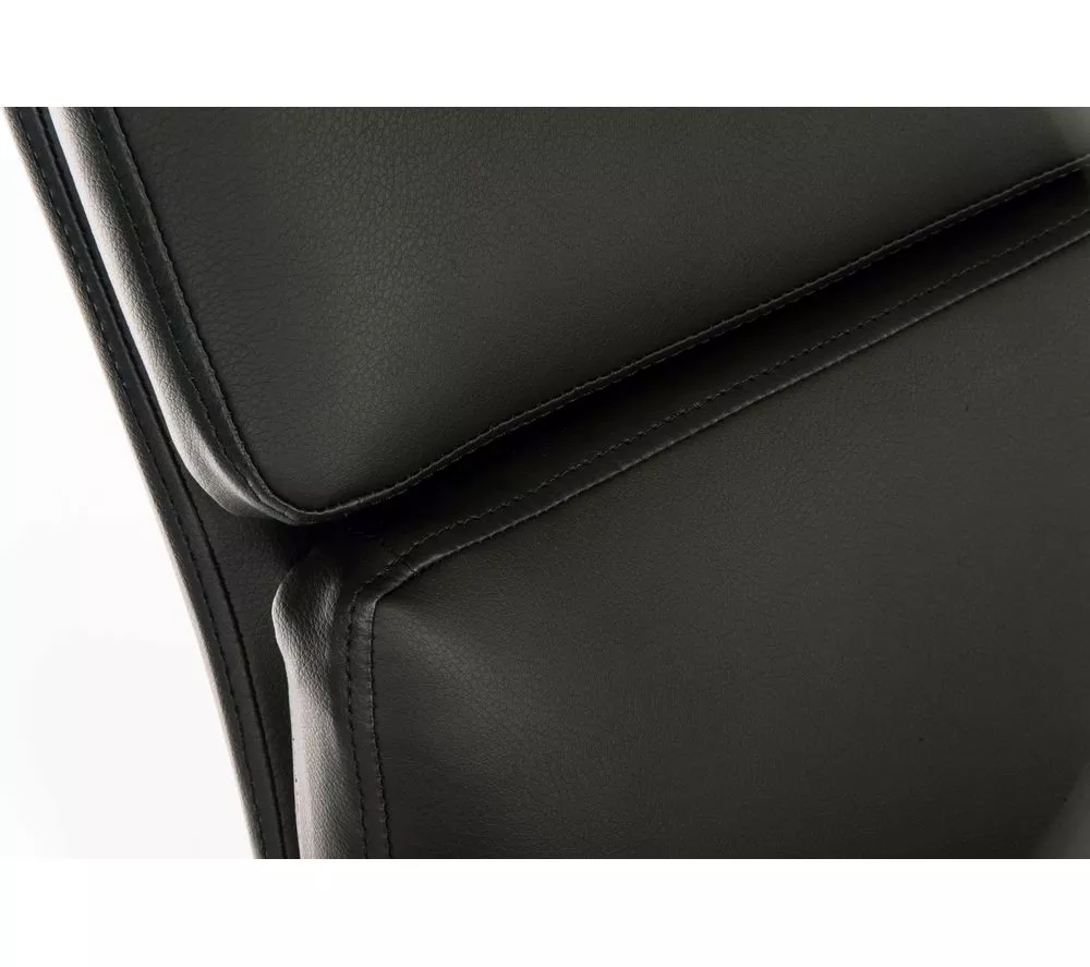 TEKNIK Vintage Faux-Leather Tilting Executive Chair - Black & Brass