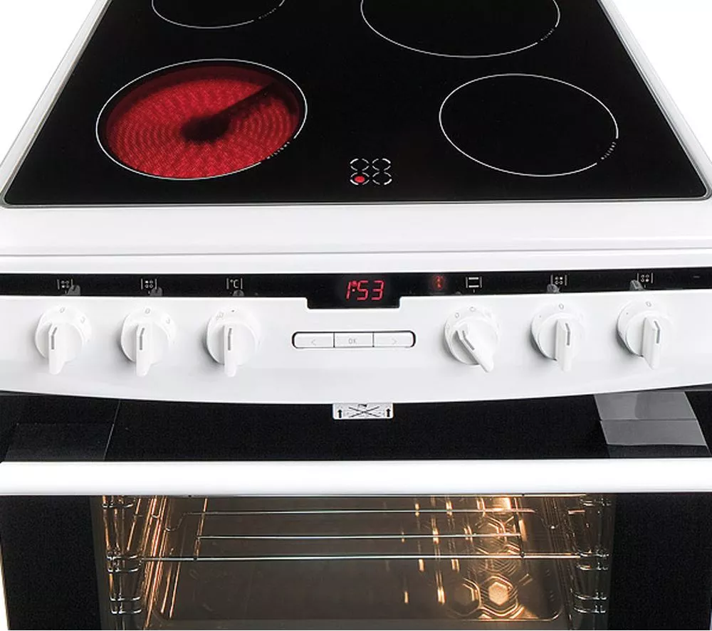 AMICA 608CE2TAW 60 cm Electric Ceramic Cooker - White