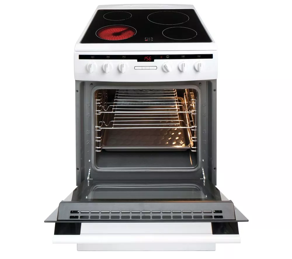 AMICA 608CE2TAW 60 cm Electric Ceramic Cooker - White