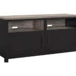 DOREL HOME 1753296PCOMUK Carver 1359 mm TV Stand - Black & Brown