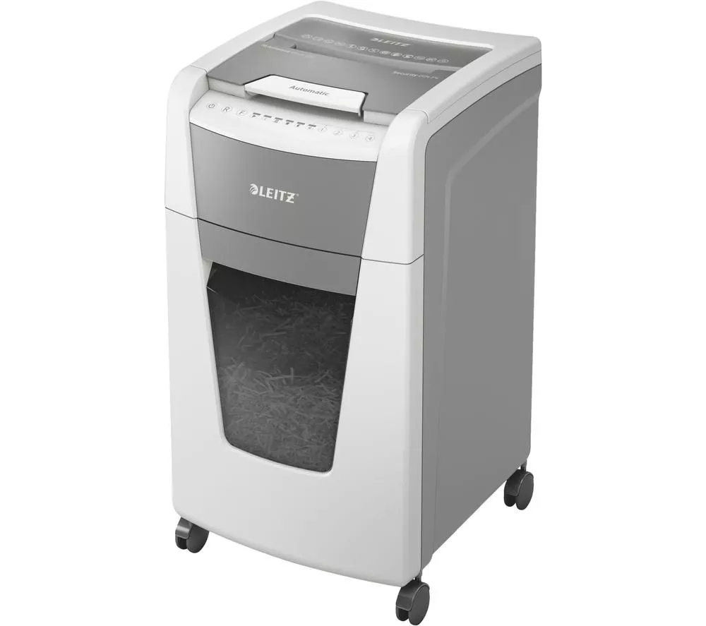 LEITZ IQ AutoFeed Office 300 P4 Cross Cut Paper Shredder