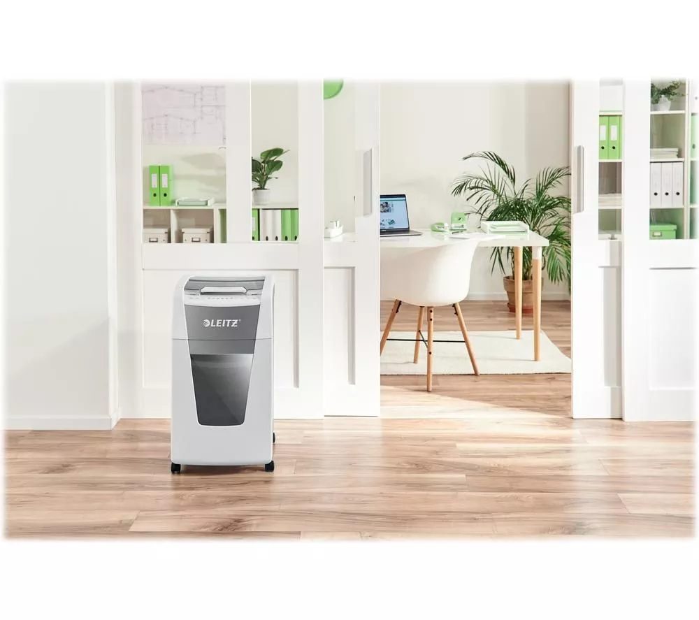 LEITZ IQ AutoFeed Office 300 P4 Cross Cut Paper Shredder