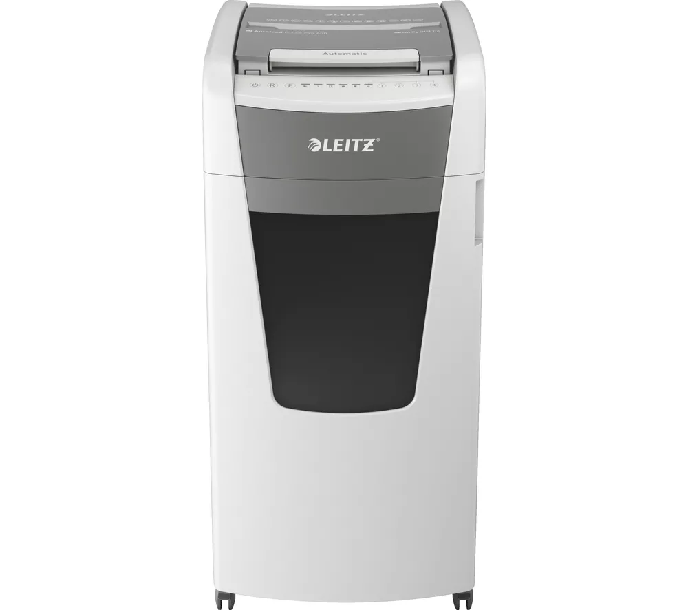 LEITZ IQ AutoFeed Office Pro 600 P4 Cross Cut Paper Shredder