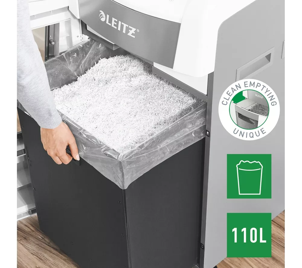 LEITZ IQ AutoFeed Office Pro 600 P4 Cross Cut Paper Shredder