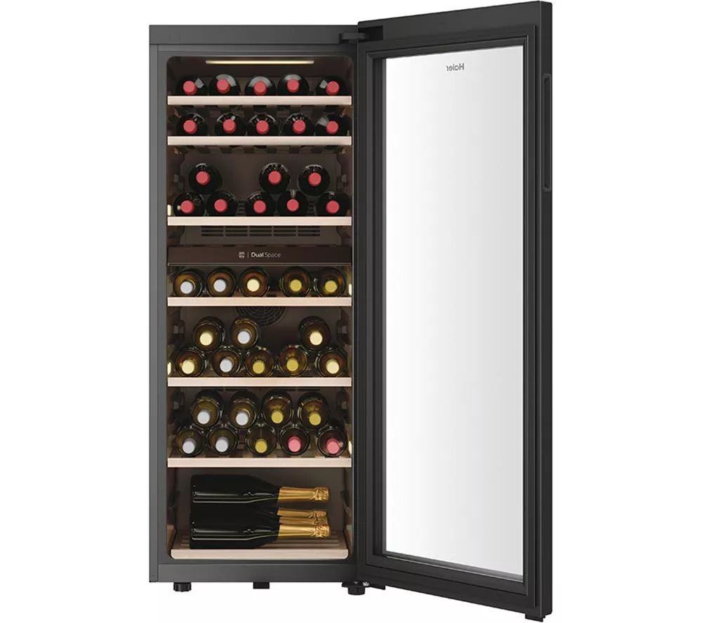 HAIER HWS77GDAU1 Dual Zone Wine Cooler - Black