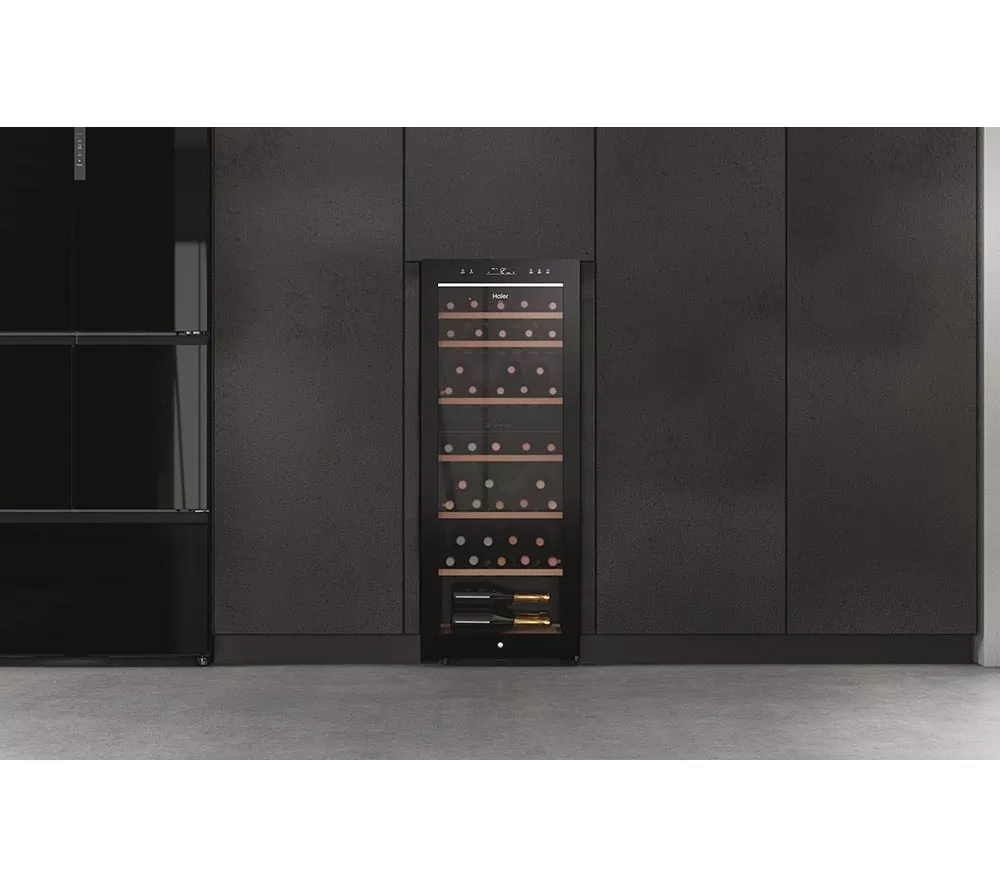 HAIER HWS77GDAU1 Dual Zone Wine Cooler - Black
