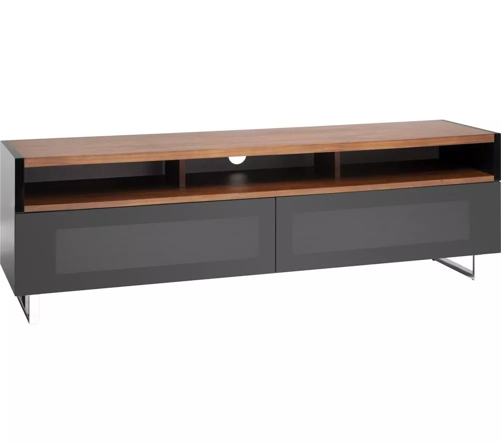 AVF Panorama Plus PM160WBX 1600 mm TV Stand – Black & Walnut
