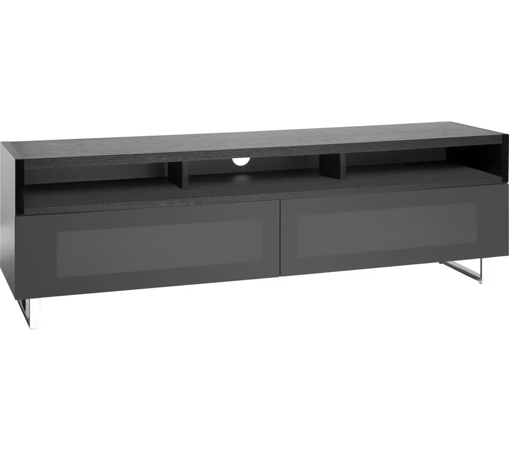 AVF Panorama Plus PM160WBX 1600 mm TV Stand – Black & Walnut