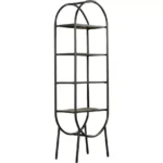 TEKNIK Boulevard Cafe Oval Bookcase - Black