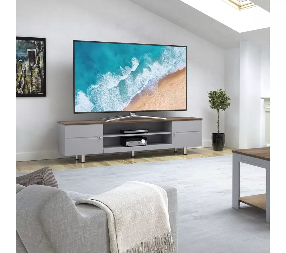 AVF Whitesands FS1900WSSG 1900 mm TV Stand - Grey & Rustic Wood
