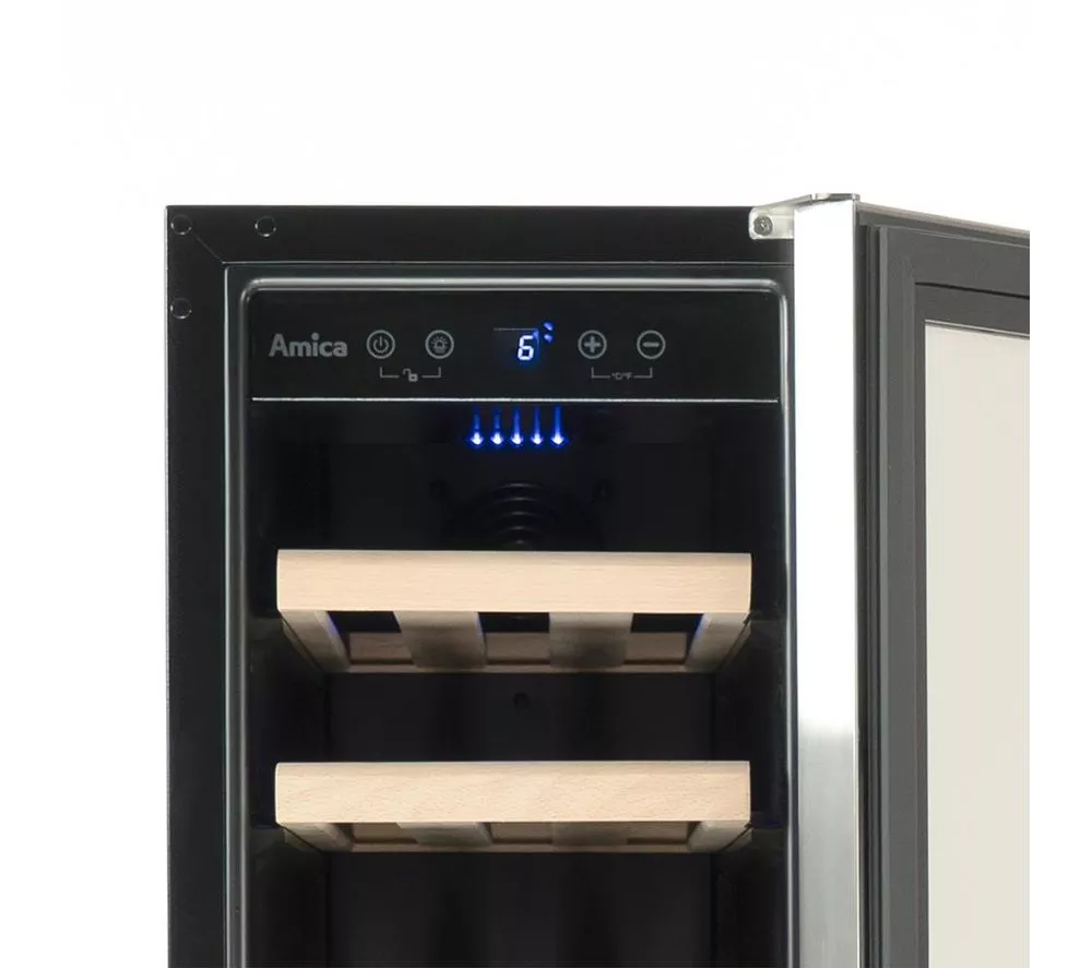 AMICA AWC300BL Wine Cooler - Black