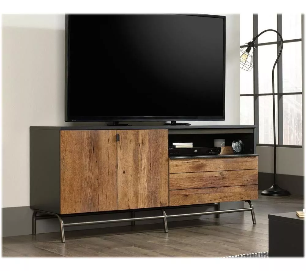 TEKNIK Boulevard Cafe 1525 mm TV Stand - Vintage Oak & Black
