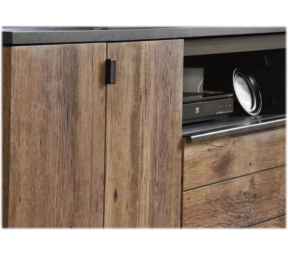 TEKNIK Boulevard Cafe 1525 mm TV Stand - Vintage Oak & Black