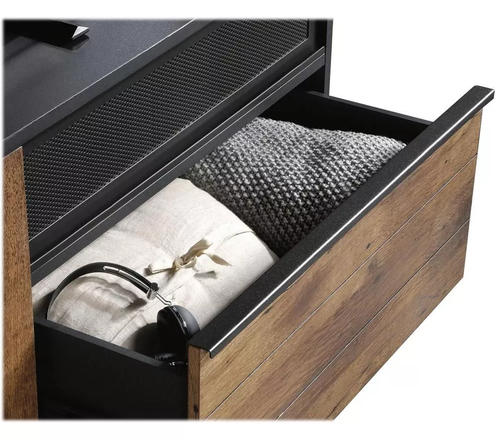 TEKNIK Boulevard Cafe 1525 mm TV Stand - Vintage Oak & Black