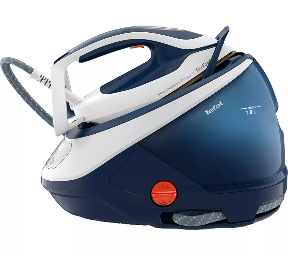 TEFAL Pro Express Protect GV9221G0 Steam Generator Iron - White & Blue