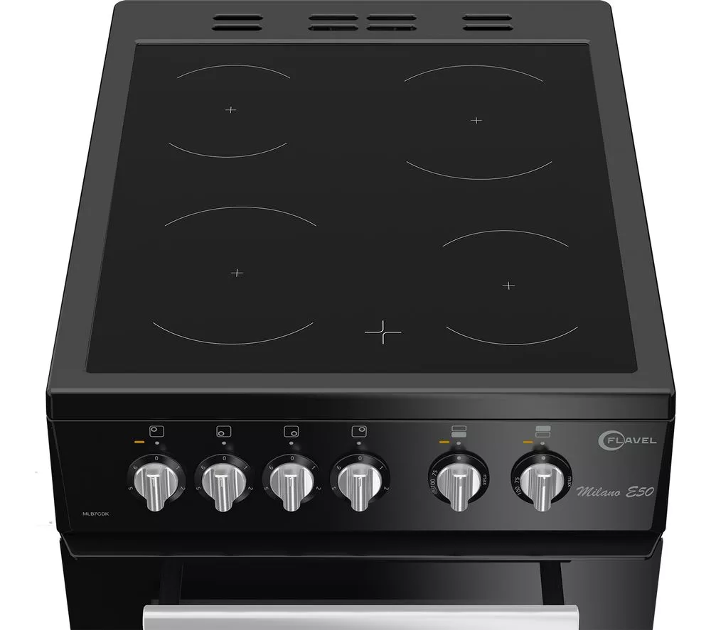 FLAVEL MLB7CDK 50 cm Electric Ceramic Cooker - Black