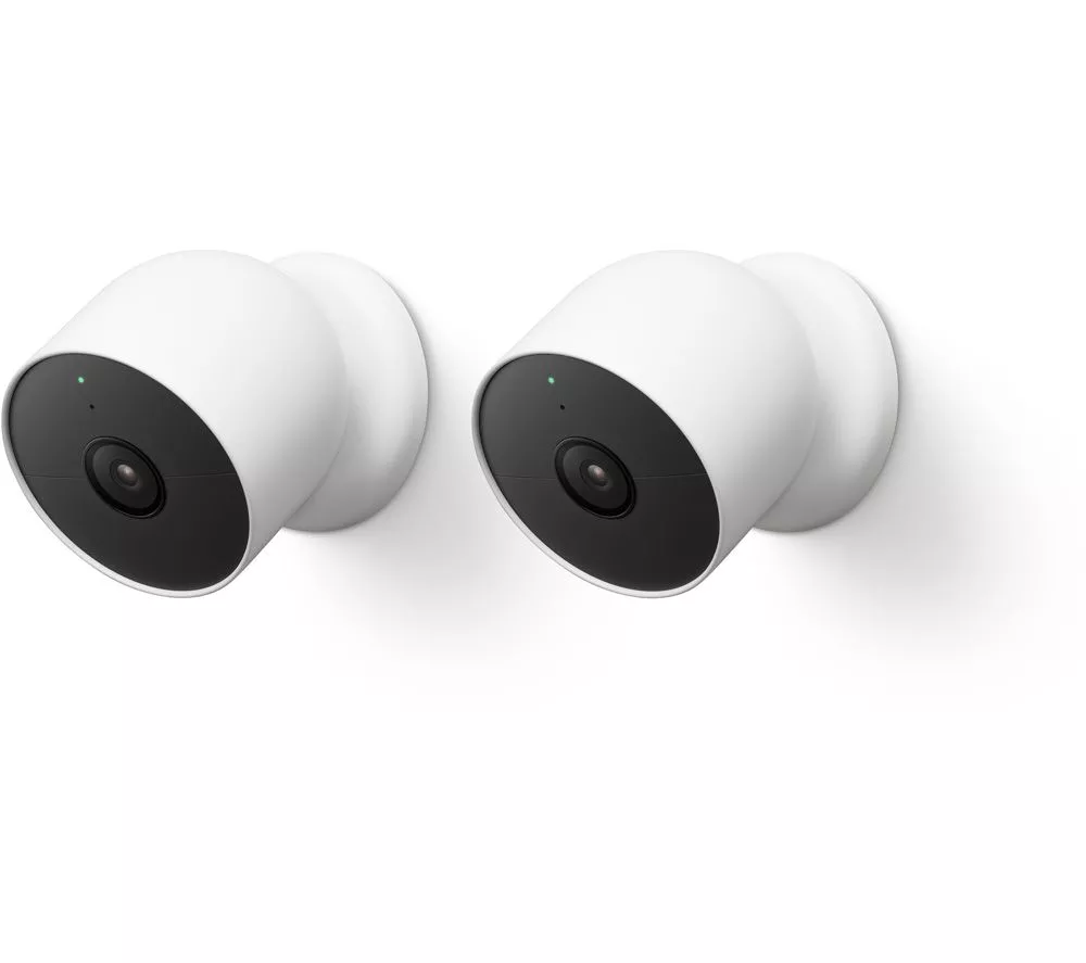 GOOGLE Nest Cam Indoor & Outdoor Smart Security Camera - 2-Pack