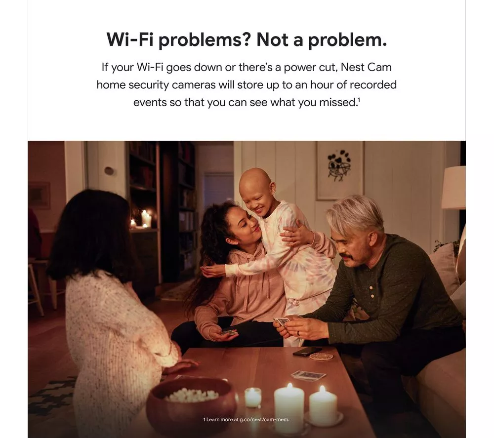 GOOGLE Nest Cam Indoor & Outdoor Smart Security Camera - 2-Pack