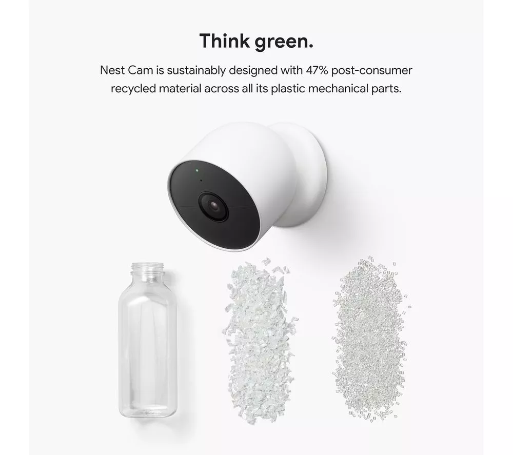 GOOGLE Nest Cam Indoor & Outdoor Smart Security Camera - 2-Pack