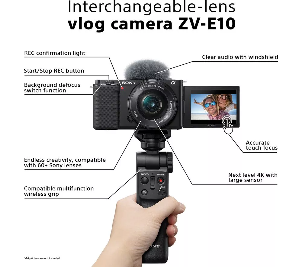 SONY ZV-E10L Mirrorless Vlogging Camera with E PZ 16-50 mm f/3.5-5.6 OSS Lens