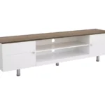 AVF Whitesands 1900 mm TV Stand for up to 85" TVs - White & Rustic Wood