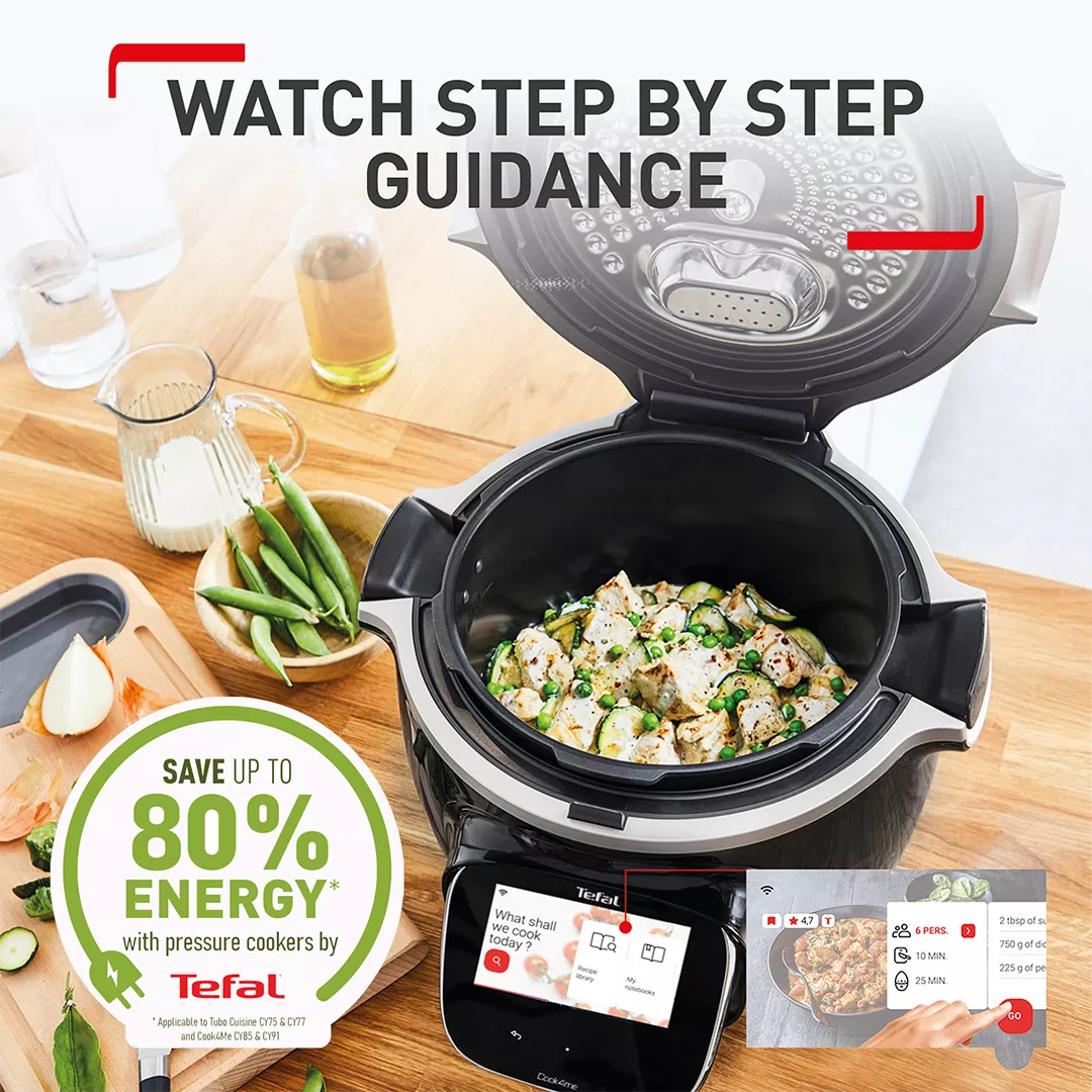 TEFAL Cook4me Touch CY912840 Smart Multicooker - Black