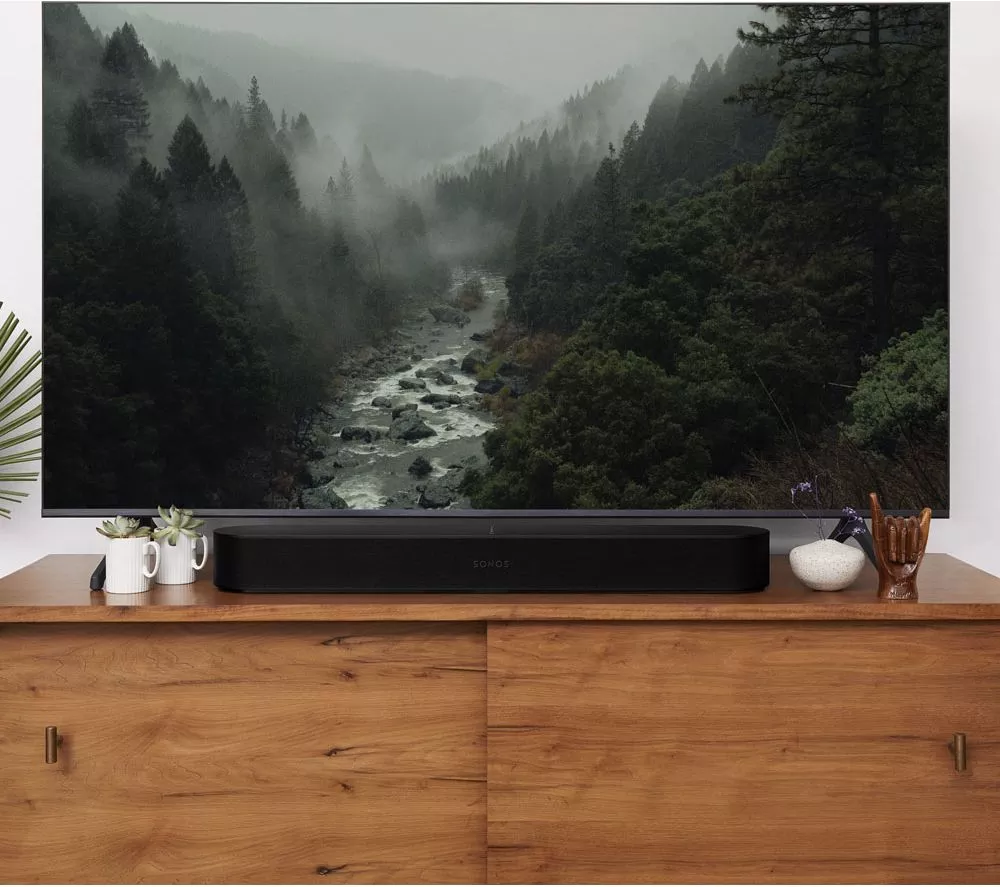 SONOS Beam (Gen 2) Compact Sound Bar with Dolby Atmos, Alexa & Google Assistant - Black