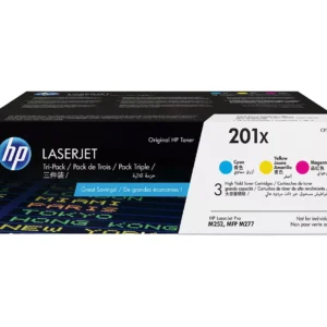 HP Original 201X Cyan  Magenta & Yellow Toner Cartridges - Multipack