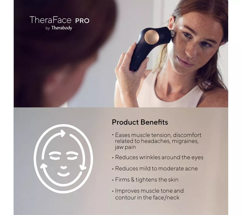 THERABODY TheraFace Pro Face Massager - Black