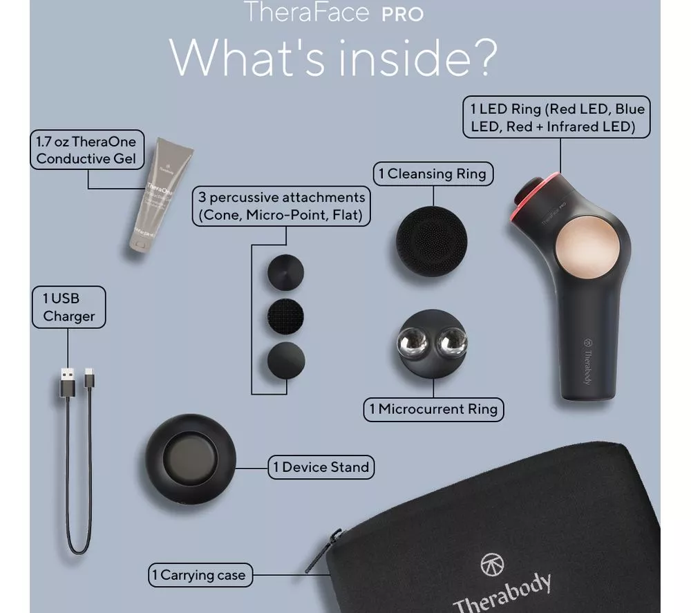 THERABODY TheraFace Pro Face Massager - Black