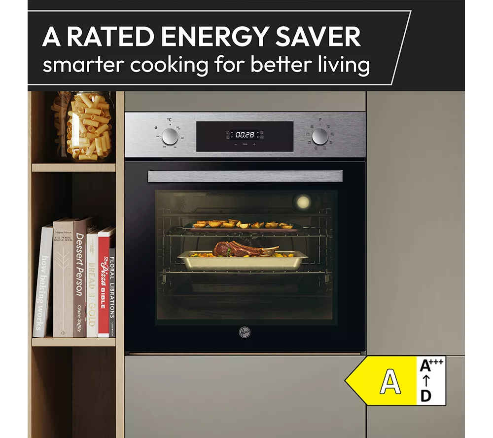 HOOVER HOC3858IN Electric Pyrolytic Oven - Stainless Steel & Black
