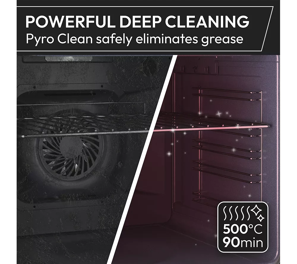 HOOVER HOC3858IN Electric Pyrolytic Oven - Stainless Steel & Black