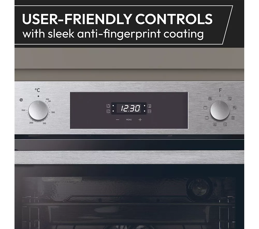 HOOVER HOC3858IN Electric Pyrolytic Oven - Stainless Steel & Black