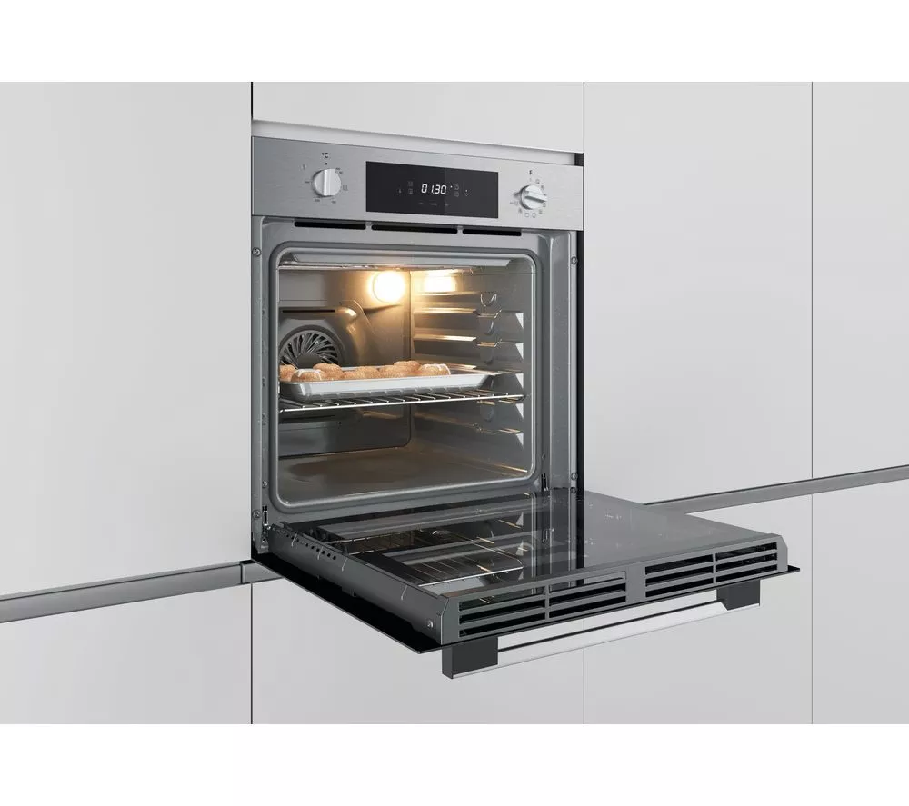 HOOVER HOC3858IN Electric Pyrolytic Oven - Stainless Steel & Black