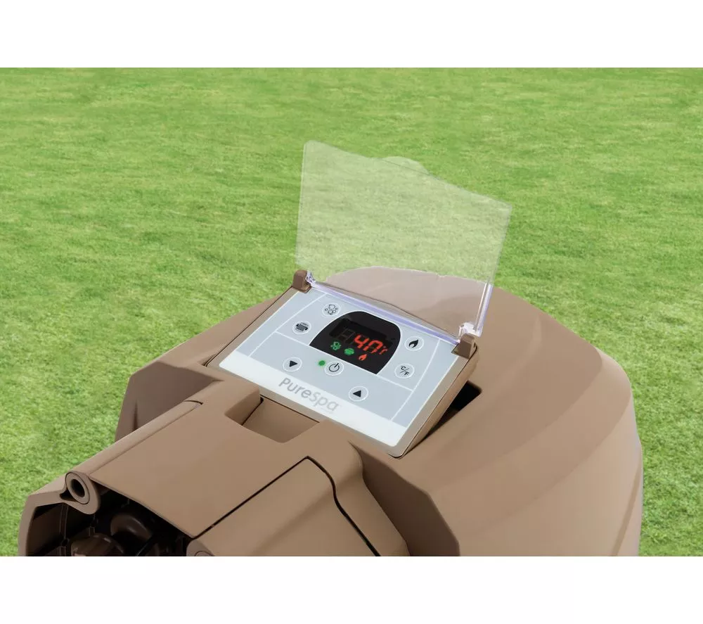 INTEX Pure Spa Bubble Massage Inflatable Hot Tub - 4 people Khaki