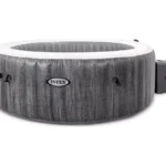 INTEX Pure Spa Greywood Deluxe Inflatable Hot Tub - 6 people  Grey