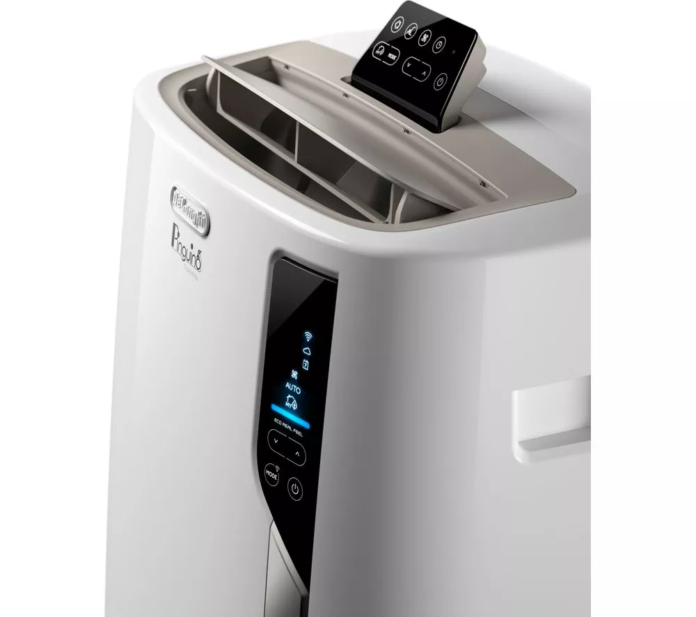 DELONGHI Pinguino EL112CST 11000 BTU Smart Air Conditioner & Dehumidifier - White