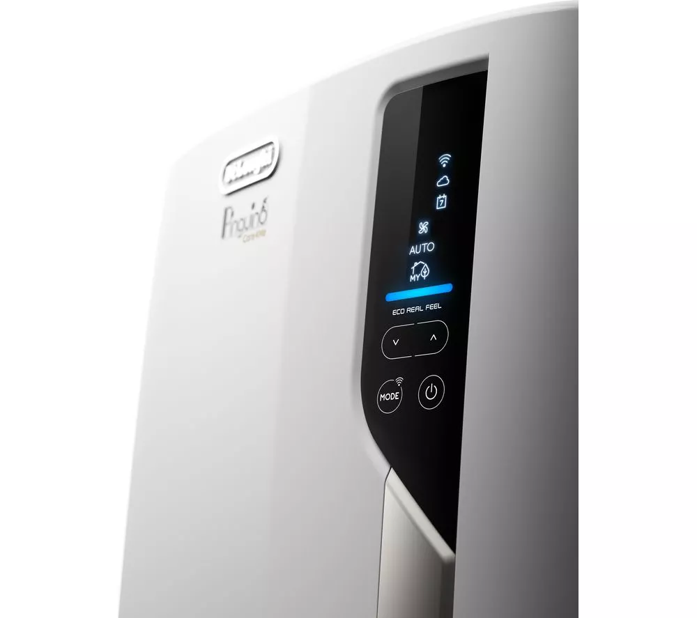DELONGHI Pinguino EL112CST 11000 BTU Smart Air Conditioner & Dehumidifier - White